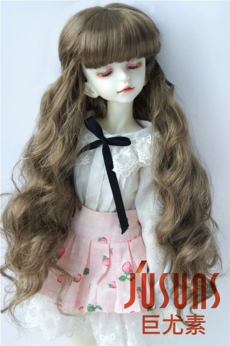 JD417 1/6 1/4 1/3 довольно длинный курчавый BJD синтетический мохеровый парик YOSD MSD SD