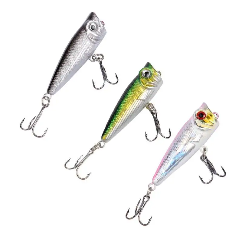 

1pcs 4.5g/5cm Hard Topwater Popper Fishing Lure Artificial Bait Crankbait Wobbler hook Fishing Tackle Pesca Accessories