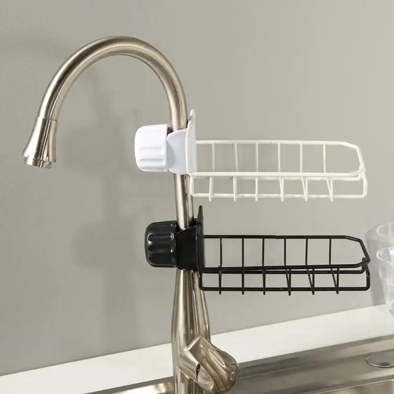 

Stainless Steel Sink Hanging Storage Rack Holder Faucet Clip Kitchen Shelf Clamp design dishcloth Organizer