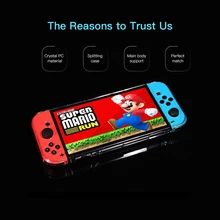 Защитный Хрустальный чехол для переключателя Dockable Крышка для геймпада переключатель разделяющий дизайнерский Твердый чехол анти-шок круглый защита