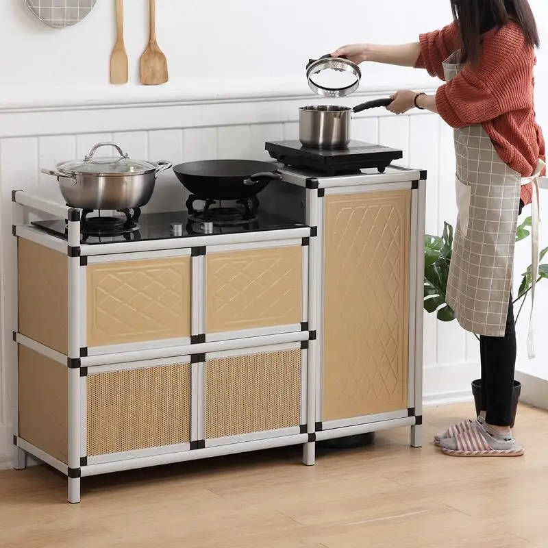 Moveis سالا دي جانتار Capbords Bestek Lade أثاث المطبخ Mueble Cocina موبل بوفيه دولاب الألومنيوم سبائك دولاب