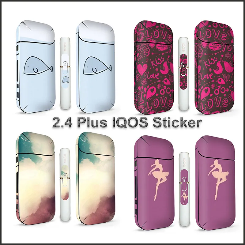 

High Quality 14 Colors 3M Printing Decorative Stickers Skin For IQOS 2.4 Plus Skin Sticker Protective Cover