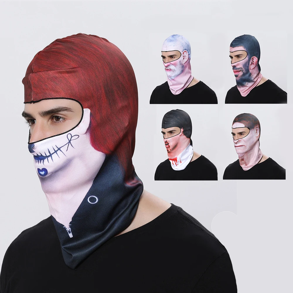 دراجة نارية قناع وجه بالاكلافا دراجة نارية قناع للتزلج تنفس المضادة للأشعة فوق البنفسجية أغطية الرأس موتوكروس عصابة رياضية للرأس التزلج كام...