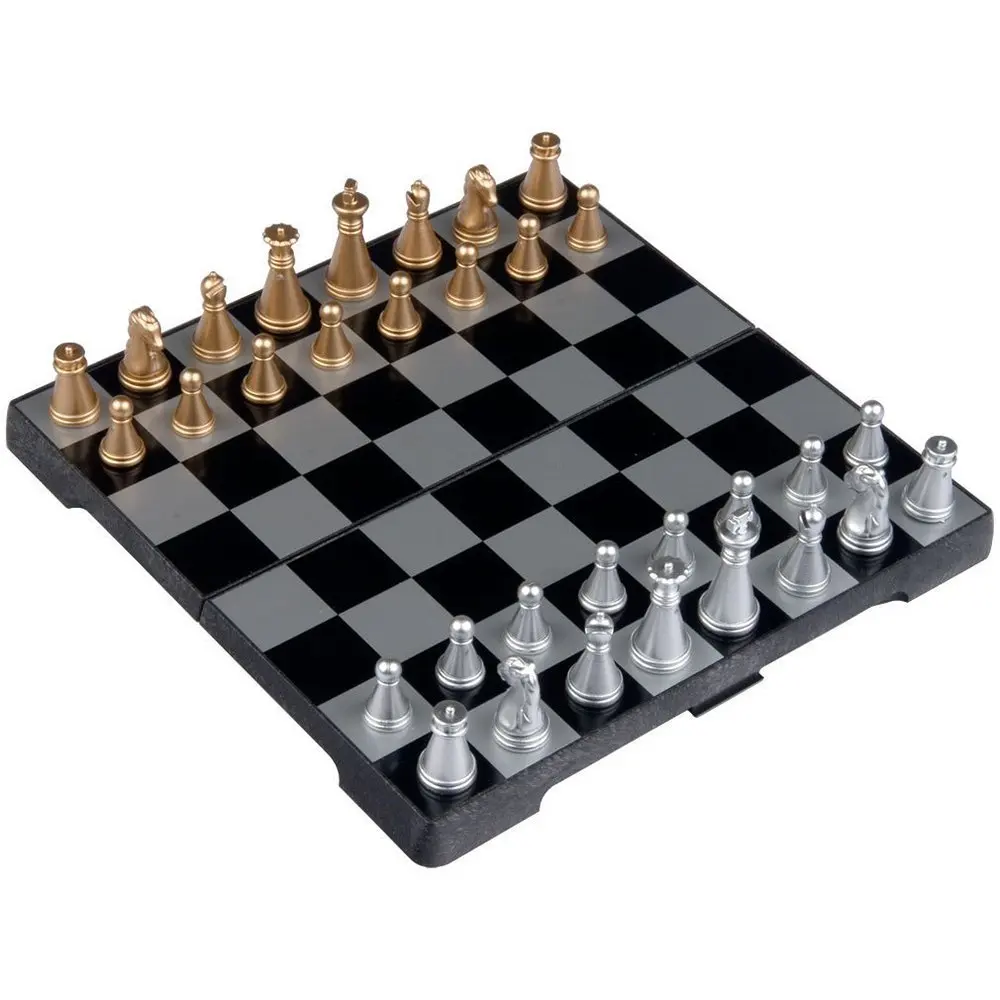Jogo de Xadrez de Viagem Preto e Branco Dsgs Polegada Magnética 6.3