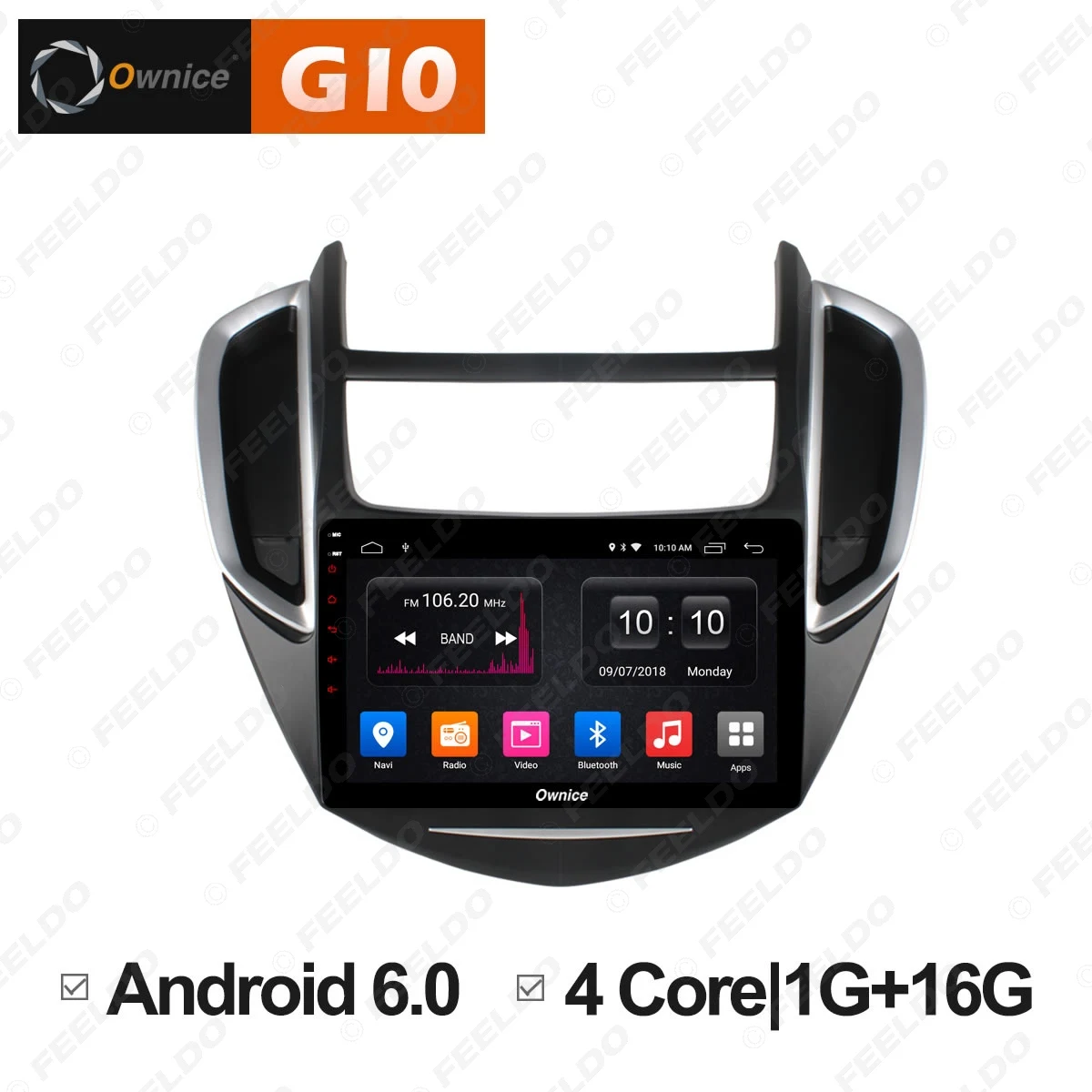 Best LEEWA 9" Android 8.1 8-Core/DDR3 2G/32G/Support 4G LTE Car Media Player With GPS/FM/AM RDS Radio For Chevrolet Trax 2014-2016 5