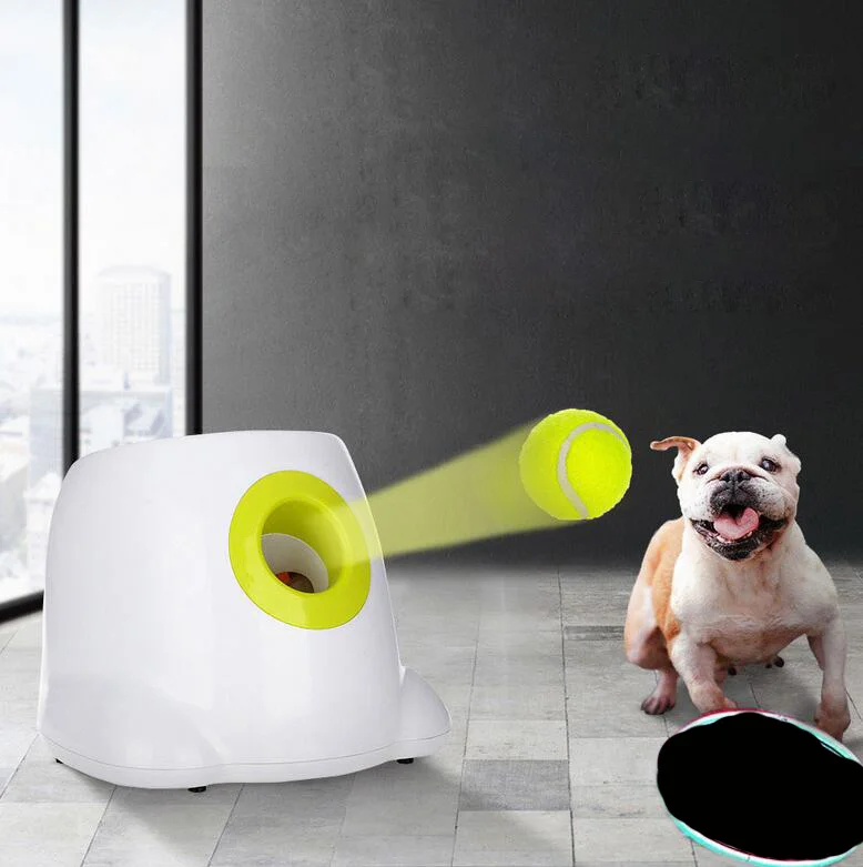 Игрушки для собак теннис Launcher автоматический метания машина pet мяч пледы устройства 3/6/9 м раздел выбросов
