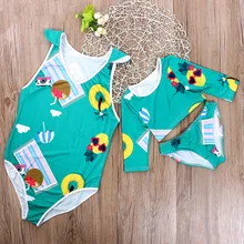 Семья одежда для мамы, папы и детей постарше, подходит для мальчиков и девочек, купальник, бикини ванный комплект