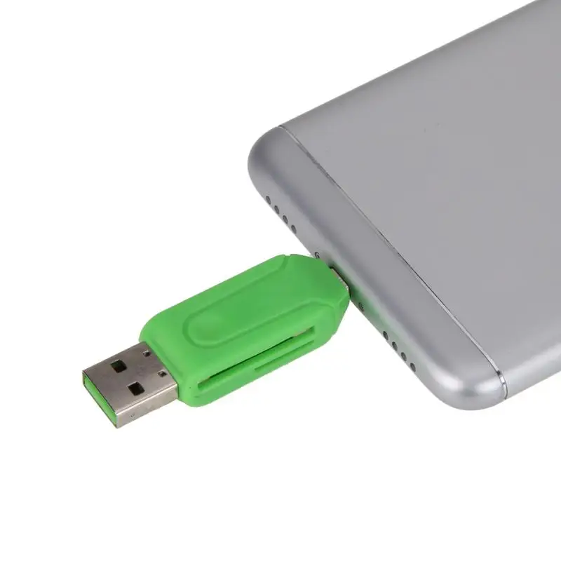 2 в 1 USB OTG кардридер Универсальный Micro TF/SD телефон|Картридеры| |
