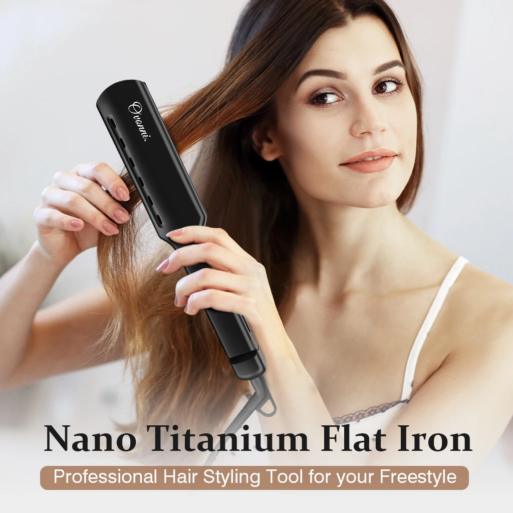 Профессиональный Выпрямитель для волос Nano Titanium плоский Железный с высокой