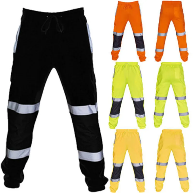 Мужские спортивные штаны, светоотражающие полосатые штаны, спортивный костюм, тренировочные брюки для бега, повседневные узкие брюки-карандаш