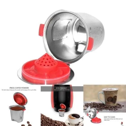 

Stainless Steel Reusable Refillable Capsule Pod Cup for Nescafe Dolce Gusto Machines Maker Coffee Capsule Pod Cup Cafeteira