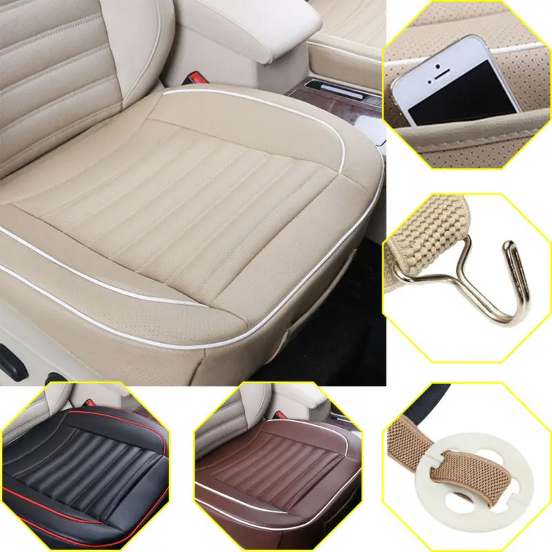 

GLCC PU Leather Car Seat Cushion Car Front Seat Cover Anti Slip Matbreathable Protection Pad Car Accessories Universal