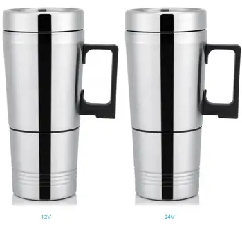 

12V/24V 300ml Car Electric Coffee Tea Water Mug Vehicle Heating Drinking Cup Bottle Insulated Cup