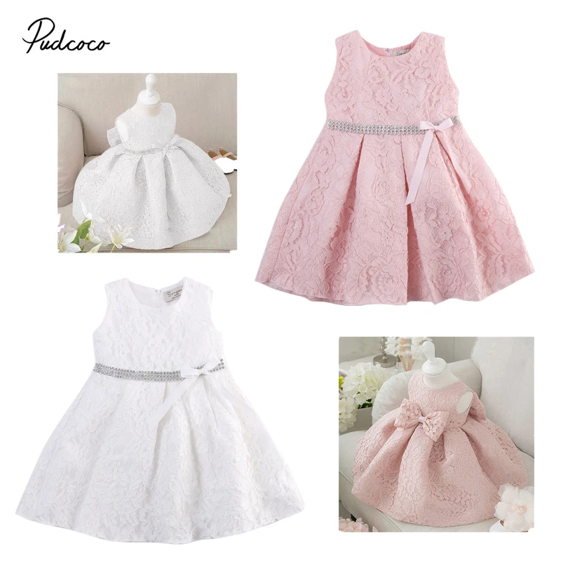 

Girl Dresses Lace Sleeveless High Quality Birthday Wedding Bridesmaid Formal Party Dress Girl Summer Flower