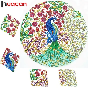 

Huacan Special Shaped Diamond Painting Peacock DIY Diamond Embroidery Sale Animal Picture Of Rhinestones Mosaic Home Decor 40x40