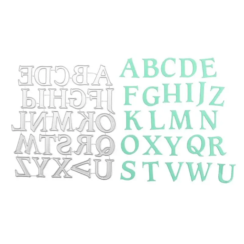 

Metal Cutting Dies Stencils for DIY Scrapbooking Photo Album Capital Letter