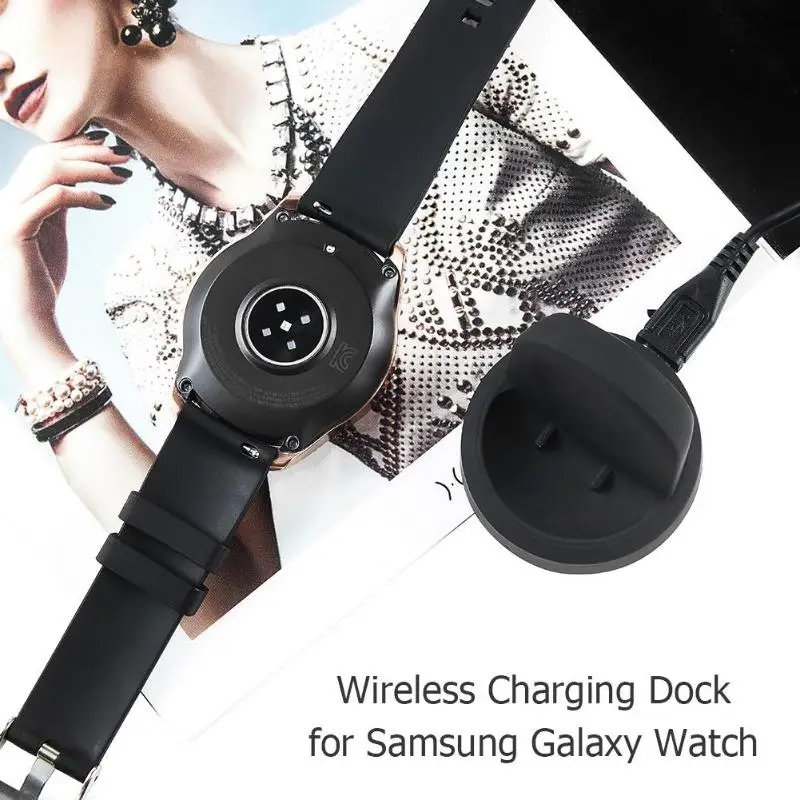 

Hot Sale Wireless Charging Dock Cradle Charger For Samsung Galaxy Watch 42mm 46mm SM-R800 R805 R810 R815