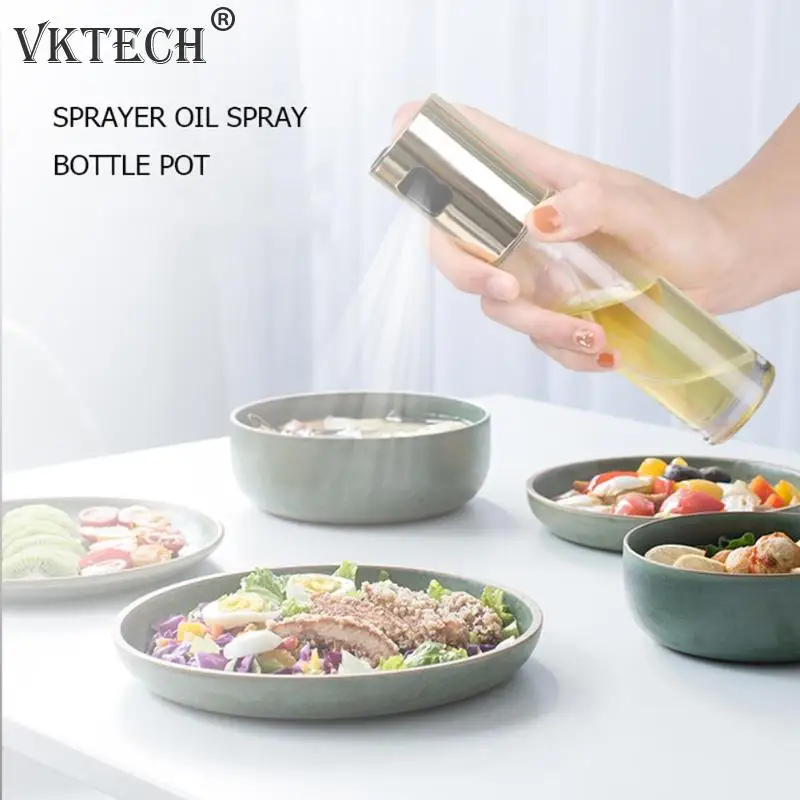 

Olive Oil Sprayer Kitchen Oil Spray Bottle Pump Glass Oil Pot Leak-proof Drops Oil Dispenser BBQ Cooking Tools