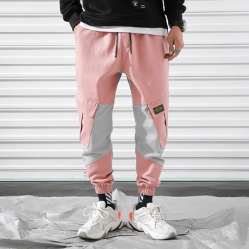 

2019 Men's Work Leisure Printing Cotton Trousers Active Elastic Harem Hip Hop Casual Pants Joggers Sweatpants Big Size M-5XL
