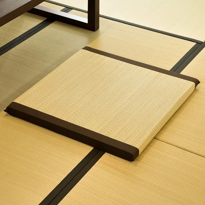 

Zen Cushion Zabuton Zafu Square 55-65cm Floor Meditation Seat Japanese Floor Tatami Mat Zabuton Straw Cushion Buddha Meditation