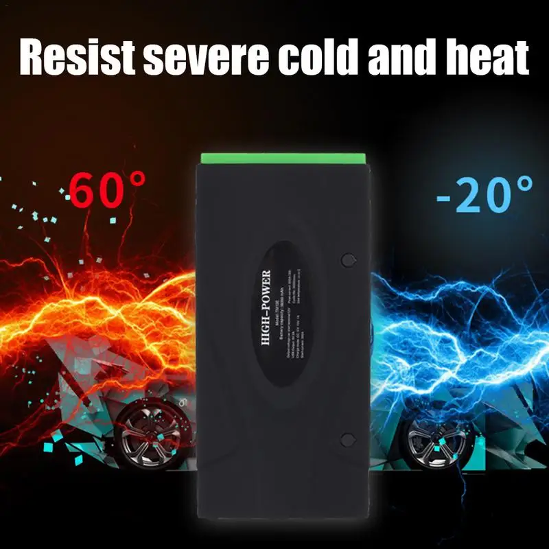Car Jump Starter 12V Portable Power Pack Auto Battery Booster Usb Car Charger Auto Battery Booster Phone Charger Built-in LED Car Jump Starter 12V Portable Power Pack Auto Battery Booster Usb Car Charger Auto Battery Booster Phone Charger Built-in LED