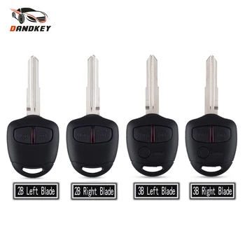 

Dandkey 2/3 Buttons For Mitsubishi Lancer Evolution Grandis Outlander Transponder Car Key Fob Shell Remote Case Right/Left Blade