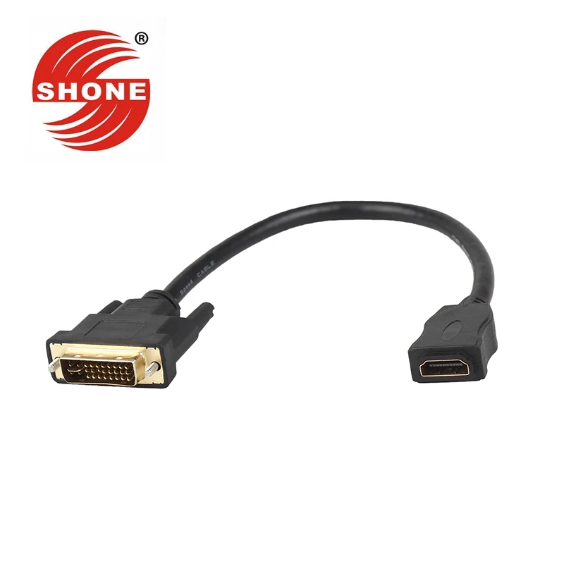 Dvi line 24+5 male pair HDMI mother computer monitor cable hdmi turn