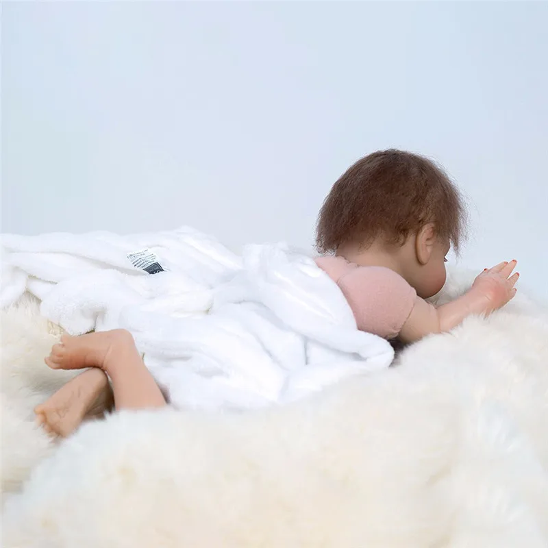 Реалистичная силиконовая кукла для новорожденных 45 см 18 дюймов boneca bebes Reborn|Куклы|