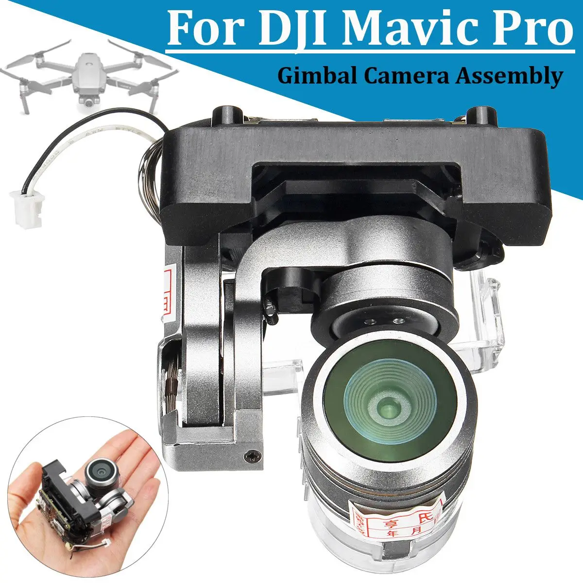 

For DJI Mavic Pro Gimbal Camera Assembly 4k Video Camera Gimbal Repair Part Tool With Lens Camera Drones Repair Accessories New