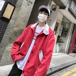 2019 весна и осень новая популярная японская Повседневная куртка с длинными рукавами тренд сшитая куртка уличная ветровка в стиле хип-хоп