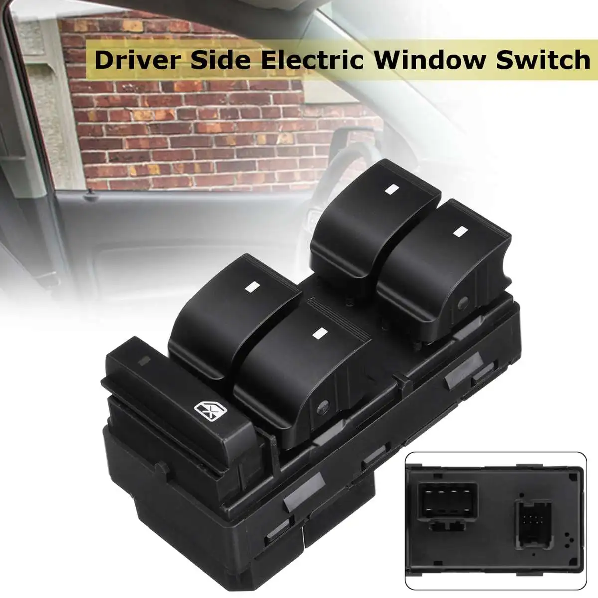 

#20945224 #MWSGMTR-4 ABS Front Driver Side Electric Power Window Master Switch For GMC Acadia 2007 2008 2009 2010 2011 2012 2013