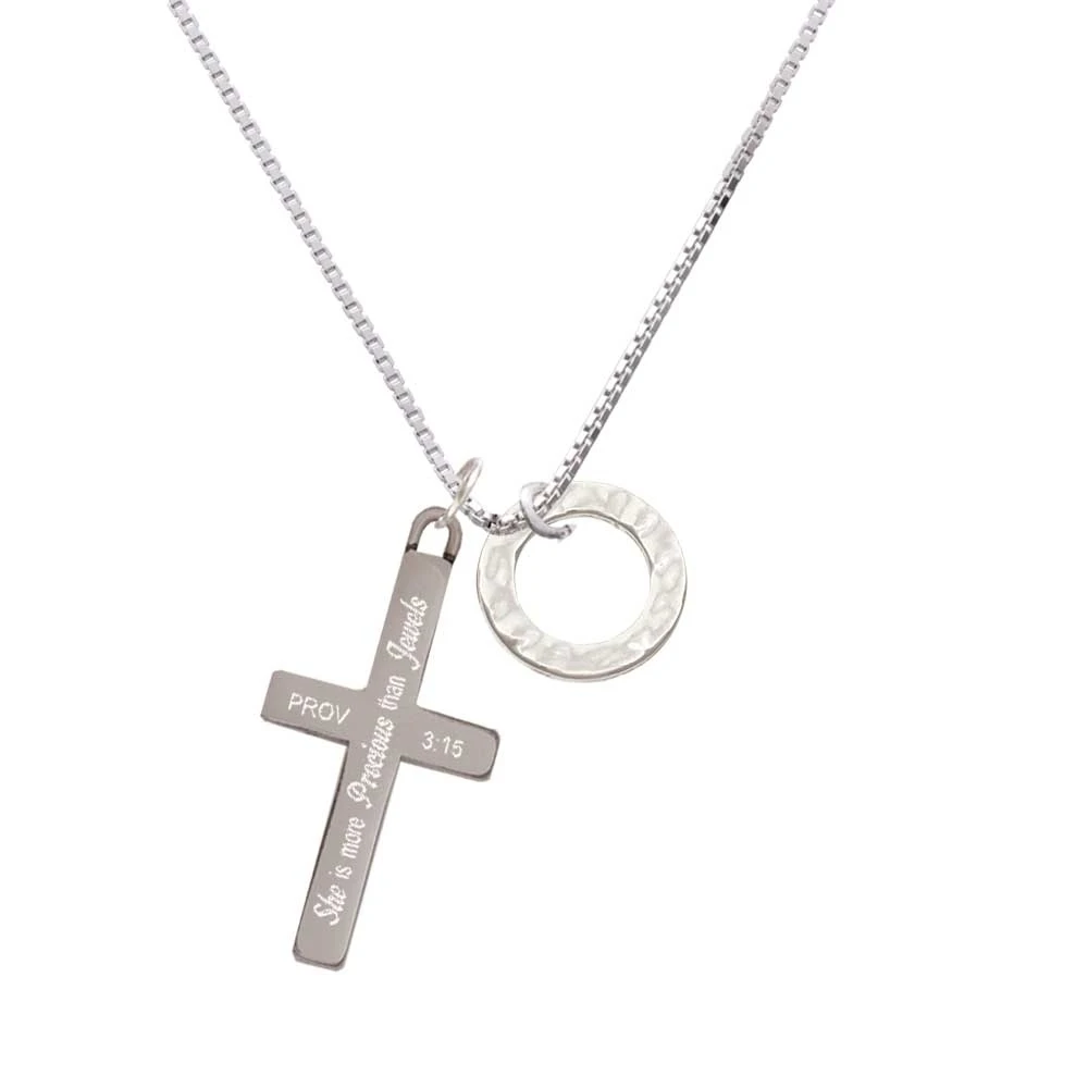 Hammered Karma Ring - She is More Precious Cross Necklace | Украшения и аксессуары