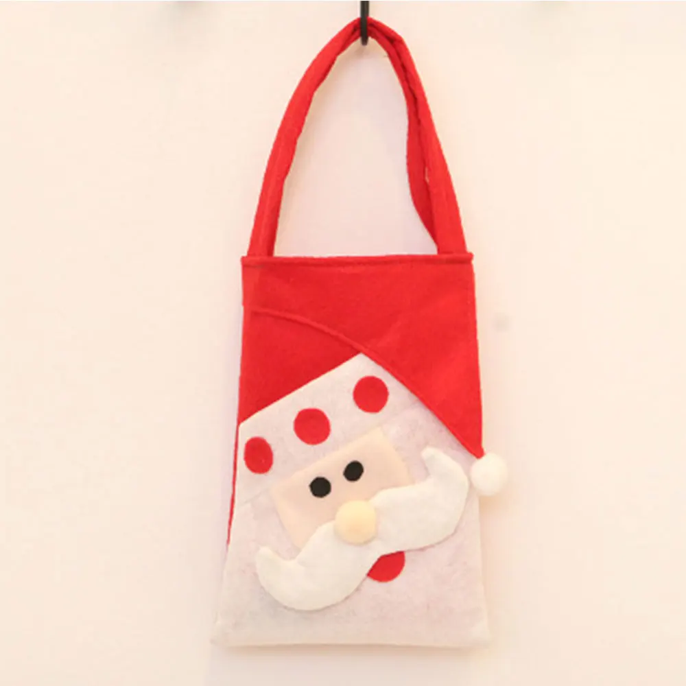 

1PC Christmas Gift Bag Christmas Decorations For Packaging Apples Candy And Other Gifts Christmas Goods Snowman/Elk Gift Bags