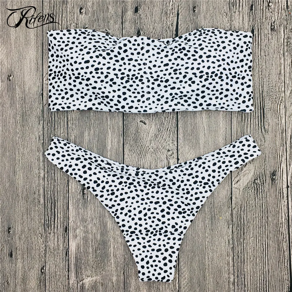 

Urifens 2019 Summer Beach Swimwear Women Sexy Push Up Bikinis Mujer Strapless Dot Swimsuit Biquinis Feminino Moda Praia LJN56