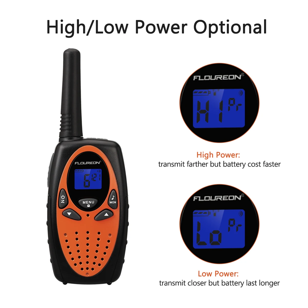FLOUREON XF 638 8 каналов Walkie Talkies PMR 446MHZ VOX двухстороннее радио 3 мили дистанционная