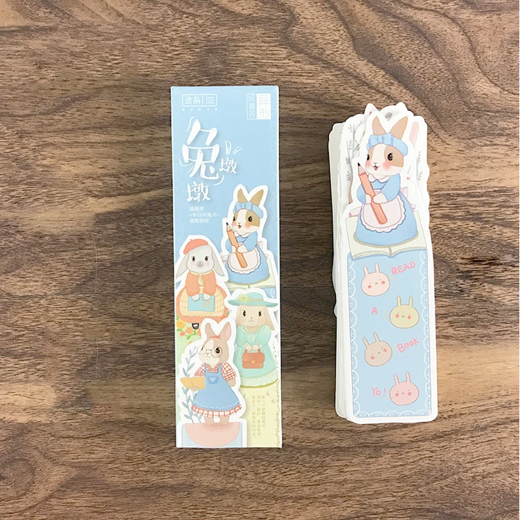 

Mohamm 30pcs/lot Cute Rabbit Paper Bookmark for Books Clips Book Markers Stationery School Office Supplies