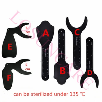

6Pcs/lot Dental Orthodontic Photographic Black Contrasters Autoclavable Oral Cheek Backdrop Plate