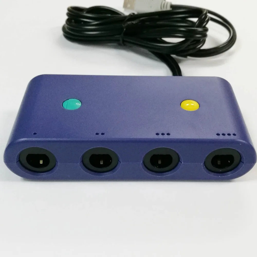 

For GameCube/N GC Controller Adapter Converter for WiiU & PC USB Nintend o Switch Super Smash Brothers