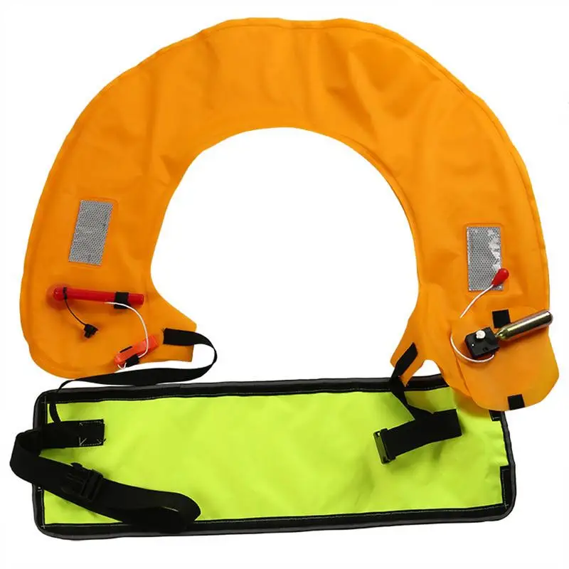 

Automatic Manual Inflatable Life Buoy Belt with Retroreflector Whistle lifebuoy for Adult Child Swimming Life Vest Accessories