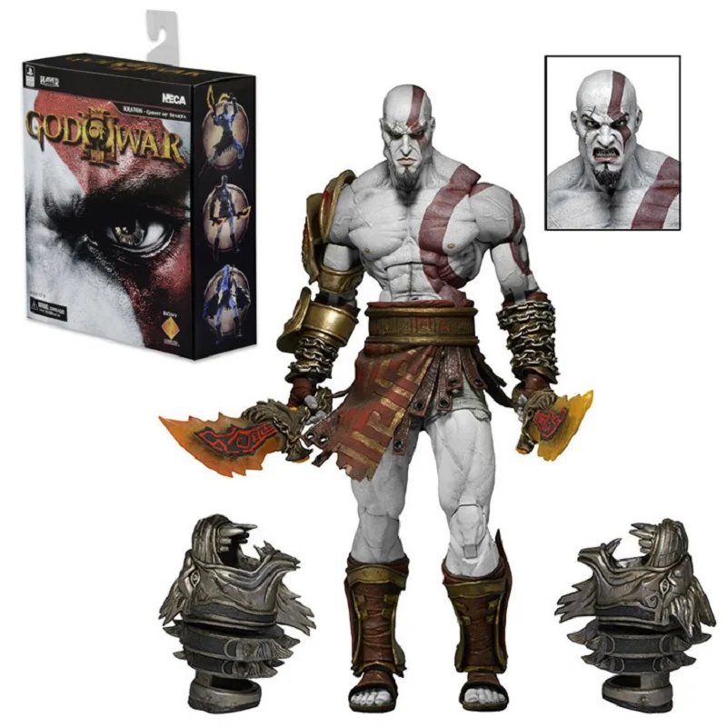 

GZTZMY 22cm NECA God of War 3 Ghost of Sparta Kratos PVC Action Figure Collectible Model Toy Christmas For Kids Gifts