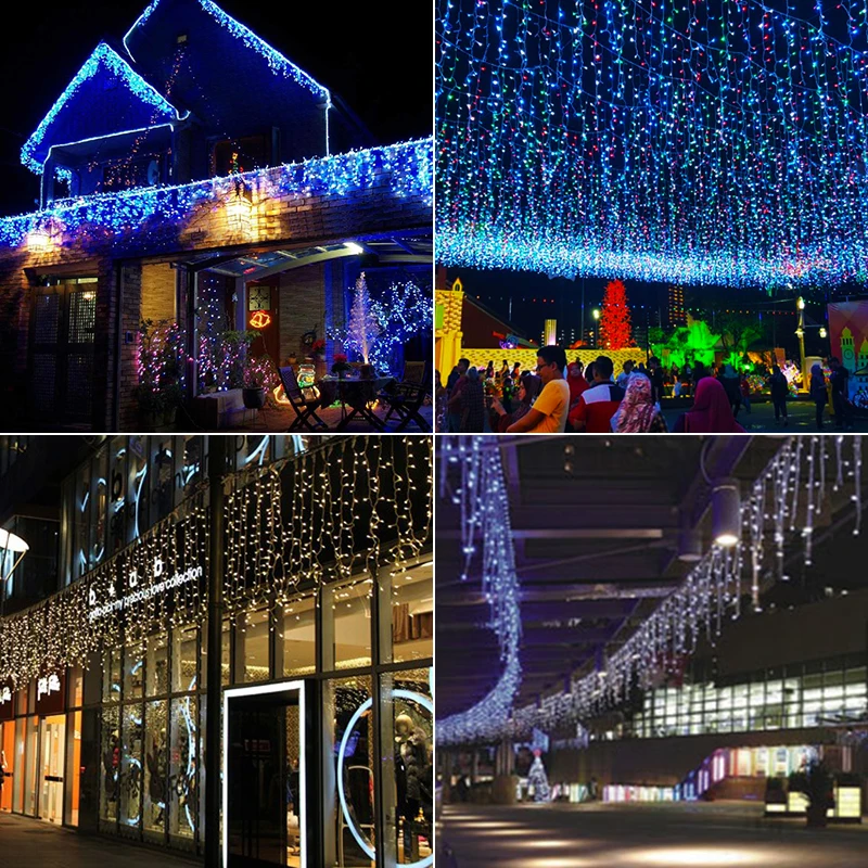 Emissor de Luz da Decoração do Natal Decoração da Festa de Casamento ao ar Luzes do Jardim Luzes de Fadas Luz do Sincelo do Diodo Livre L3m 220 v Pvc Led