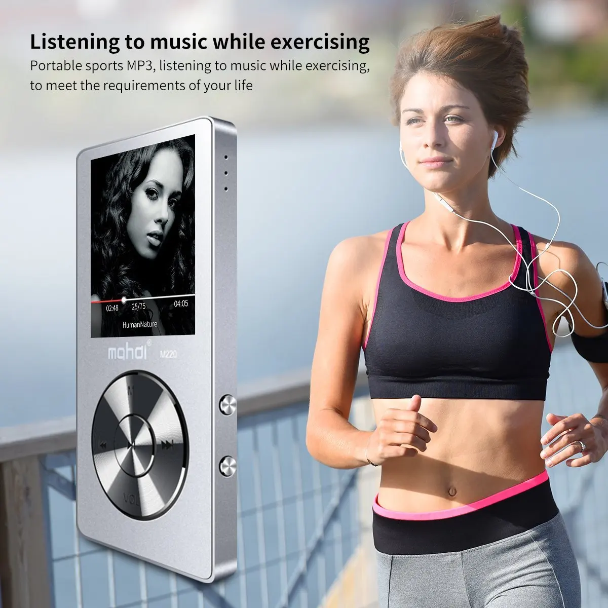 Металлический MP3 плеер без потерь HiFi MP3 музыкальный плеер с высококачественным звуком динамик электронная книга FM радио часы