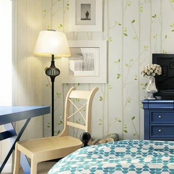 

Hot Sale Green Tree Leaves Wallpaper For Kids Boys And Girls Bedding Room Living Room Mural Wall Paper Roll Papel De Parede