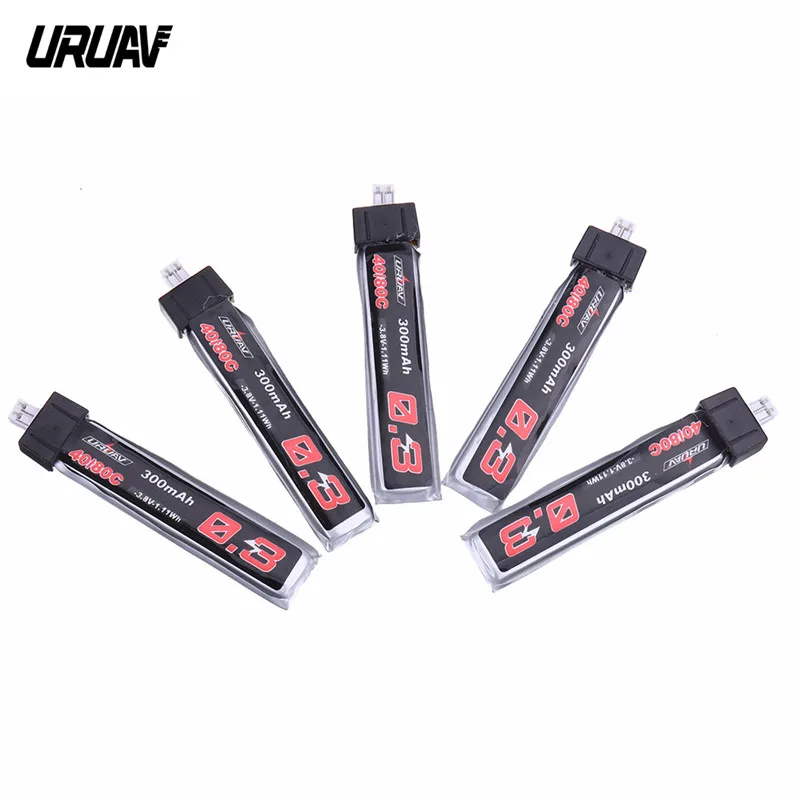 5 шт. URUAV 3 8 V 300Mah 40/80C 1S HV 4 35 Lipo батарея PH2.0 разъем для TRASHCAN Snapper6 7 Mobula7 модели Drone часть