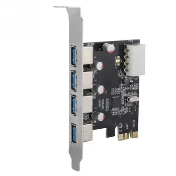 

PCI -E to USB 3.0 Controller Card 4-port 5.0 Gbps Conversion Adapter Module Board for Windows 2019 NEW