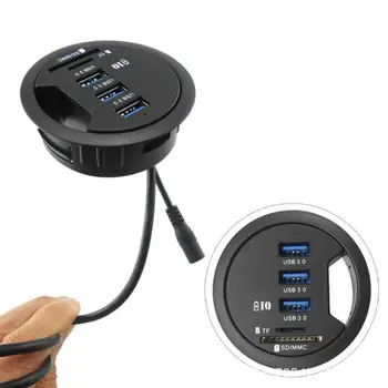 

Desk USB3.0 Three-port Hub High Speed Splitter Portable Charger Adapter EU Plug Charge for iPad / Tablet / Smart Phones