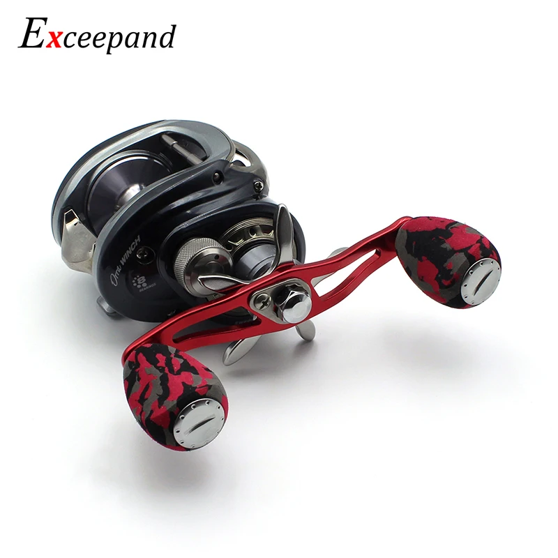 Exceepand Red CAMO Knobs Fishing Reel Handle for Abu Garcia Daiwa Baitcasting Reel Exceepand Red CAMO Knobs Fishing Reel Handle for Abu Garcia Daiwa Baitcasting Reel