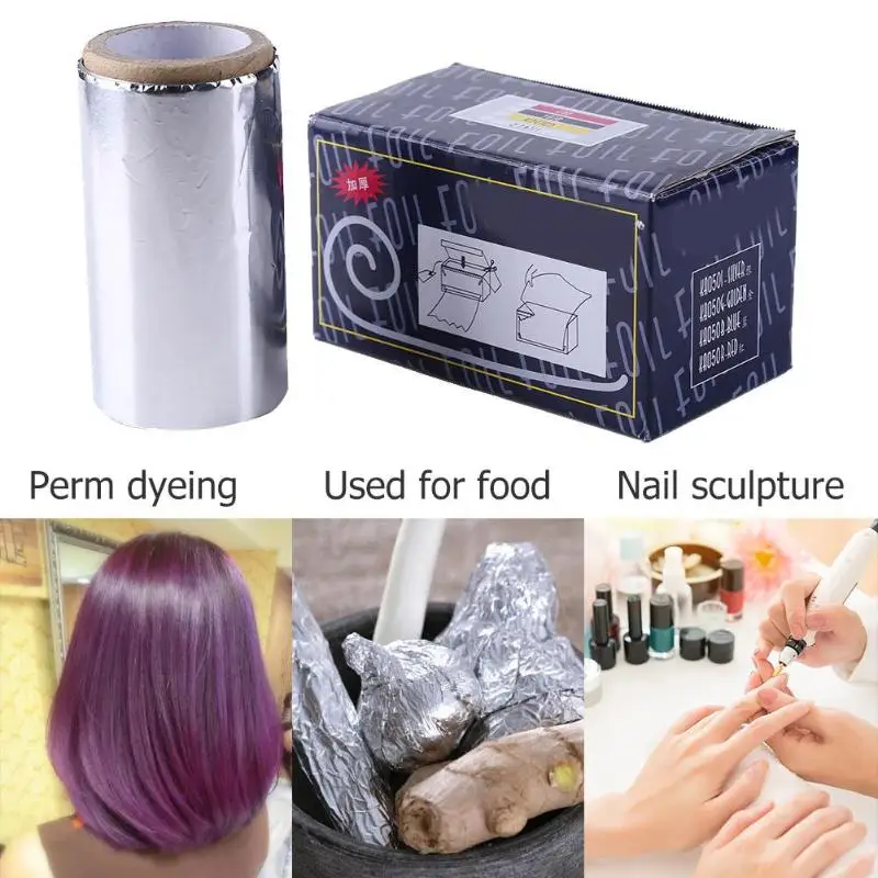

Professional Coloring Hairdressing Aluminum Foil Roll Perm Tinfoil Roll Hair Salon Hairstyling Tools Beauty Supplies