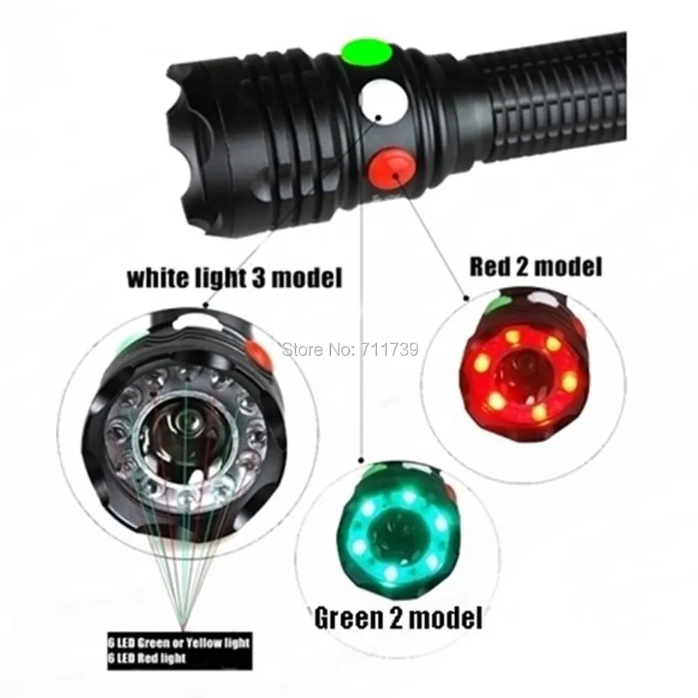 AloneFire RX1 Q5 светодиодный Железнодорожный сигнальный фонарь мисветильник Красный