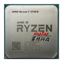 Процессор AMD Ryzen 7 2700X R7 2700X3,7 GHz 8-Core Sinteen-Thread 16M 105W cpu Процессор YD270XBGM88AF Socket AM4